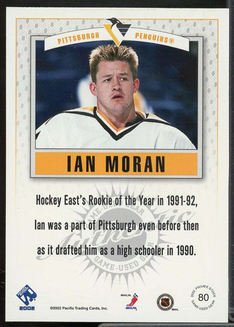 Ian Moran Card 2001-02 Private Stock Game Gear #80  Image 2