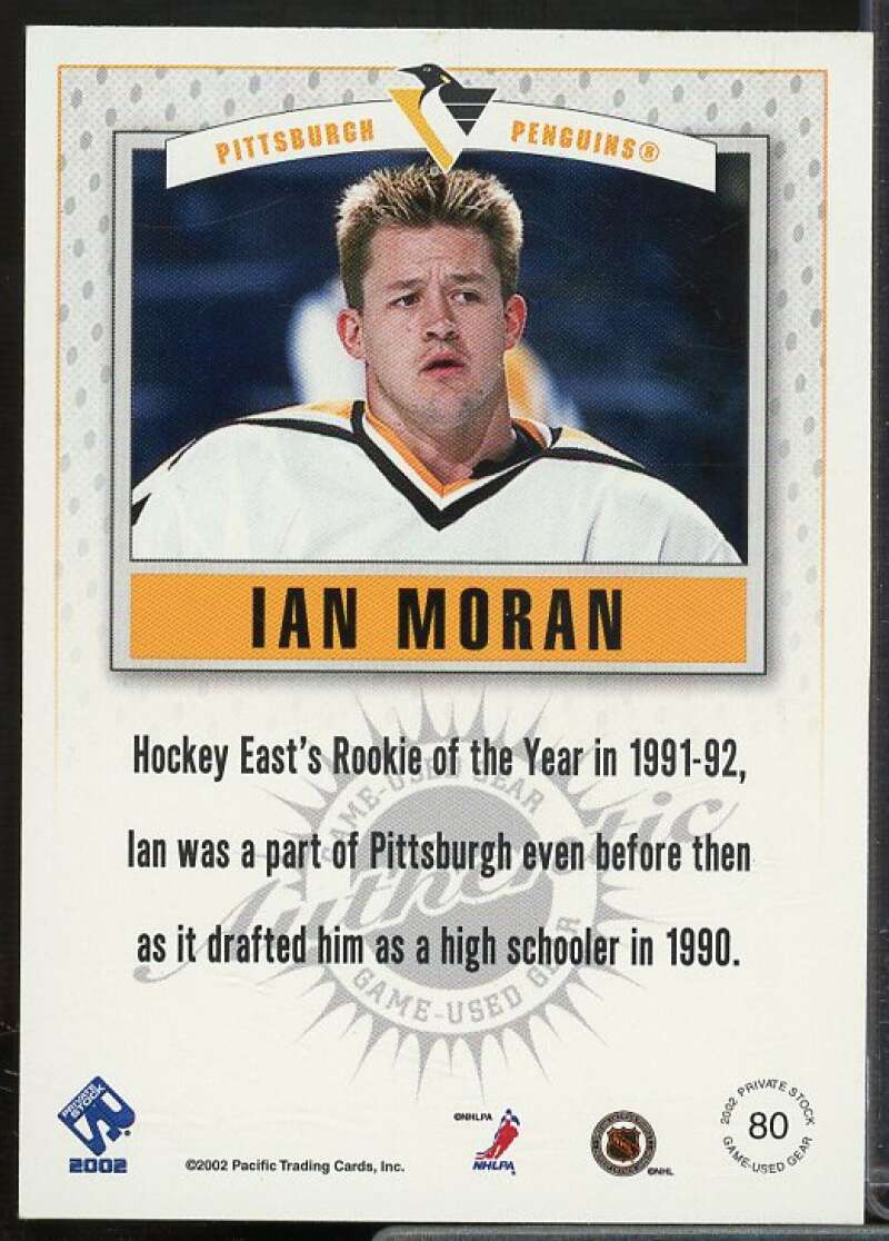 Ian Moran Card 2001-02 Private Stock Game Gear #80  Image 2