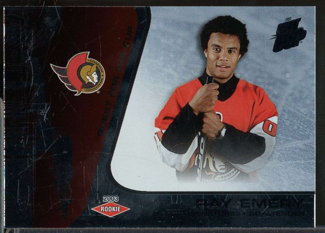 Ray Emery RC Card 2002-03 Pacific Quest For the Cup #132  Image 1