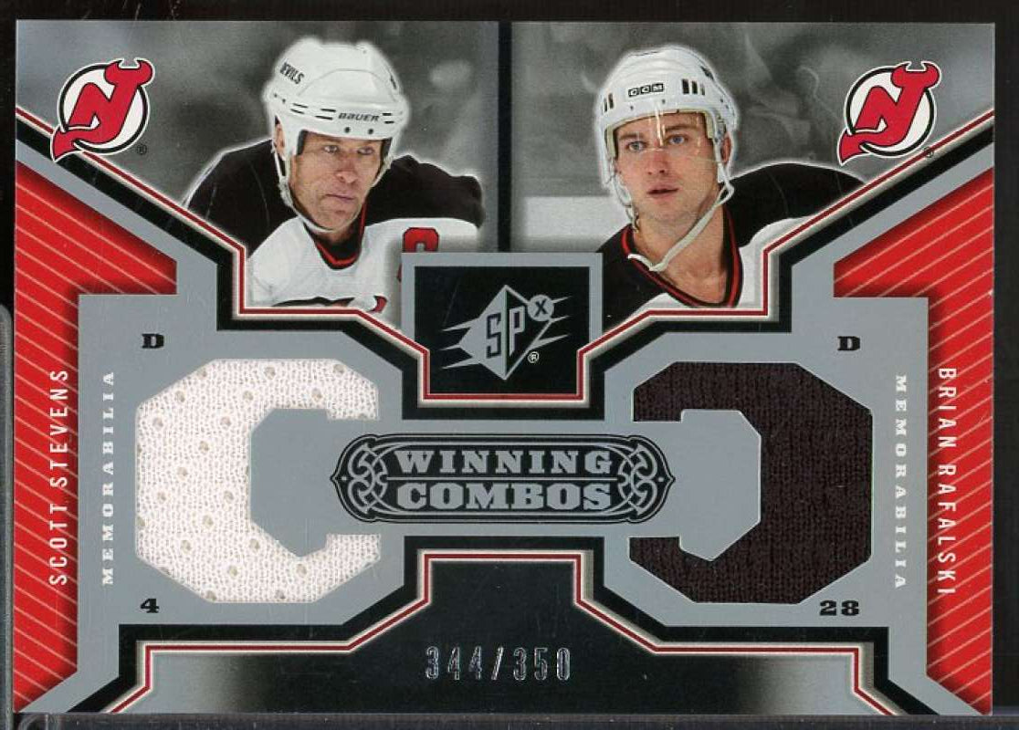 Scott Stevens/Brian Ralfalski Card 2005-06 SPx Winning Combos #WCSR  Image 1