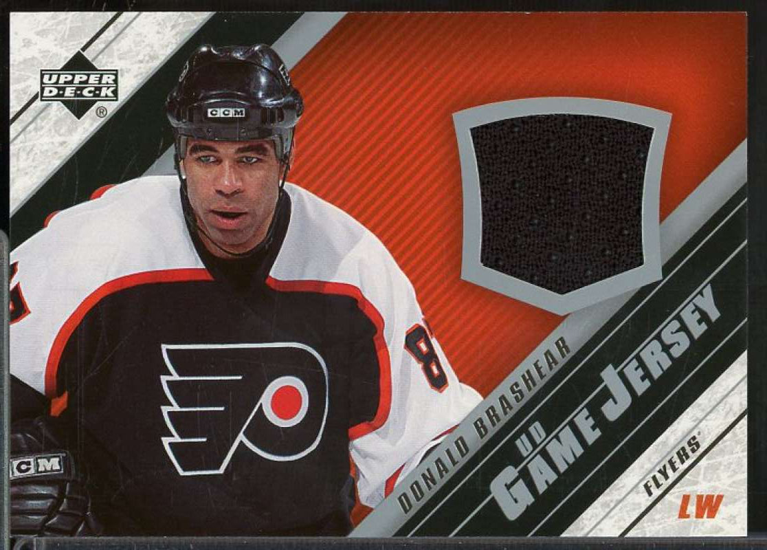 Donald Brashear Card 2005-06 Upper Deck Jerseys #JDBR  Image 1