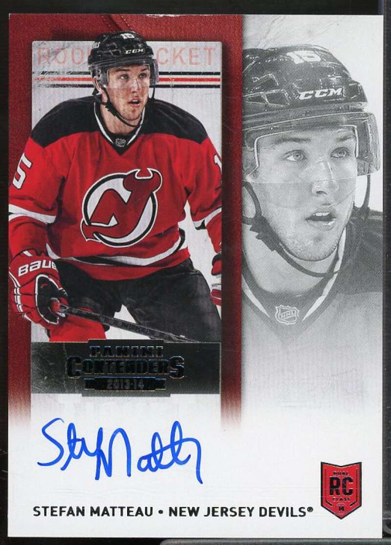 Stefan Matteau AU SP2 Rookie Card 2013-14 Panini Contenders #192  Image 1