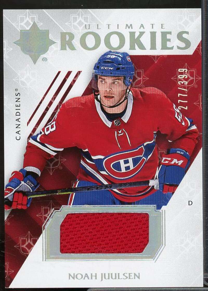 Noah Juulsen Card 2018-19 Ultimate Collection Jerseys #63  Image 1