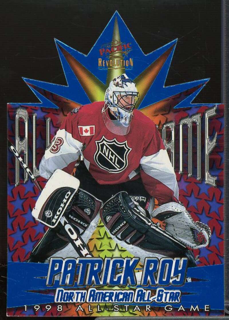 Patrick Roy Card 1997-98 Revolution 1998 All-Star Game Die-Cuts #7  Image 1