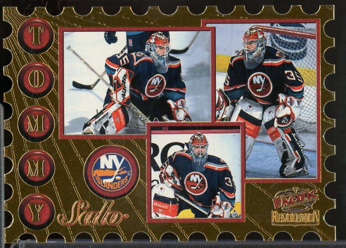 Tommy Salo Card 1997-98 Revolution Return to Sender Die-Cuts #12  Image 1