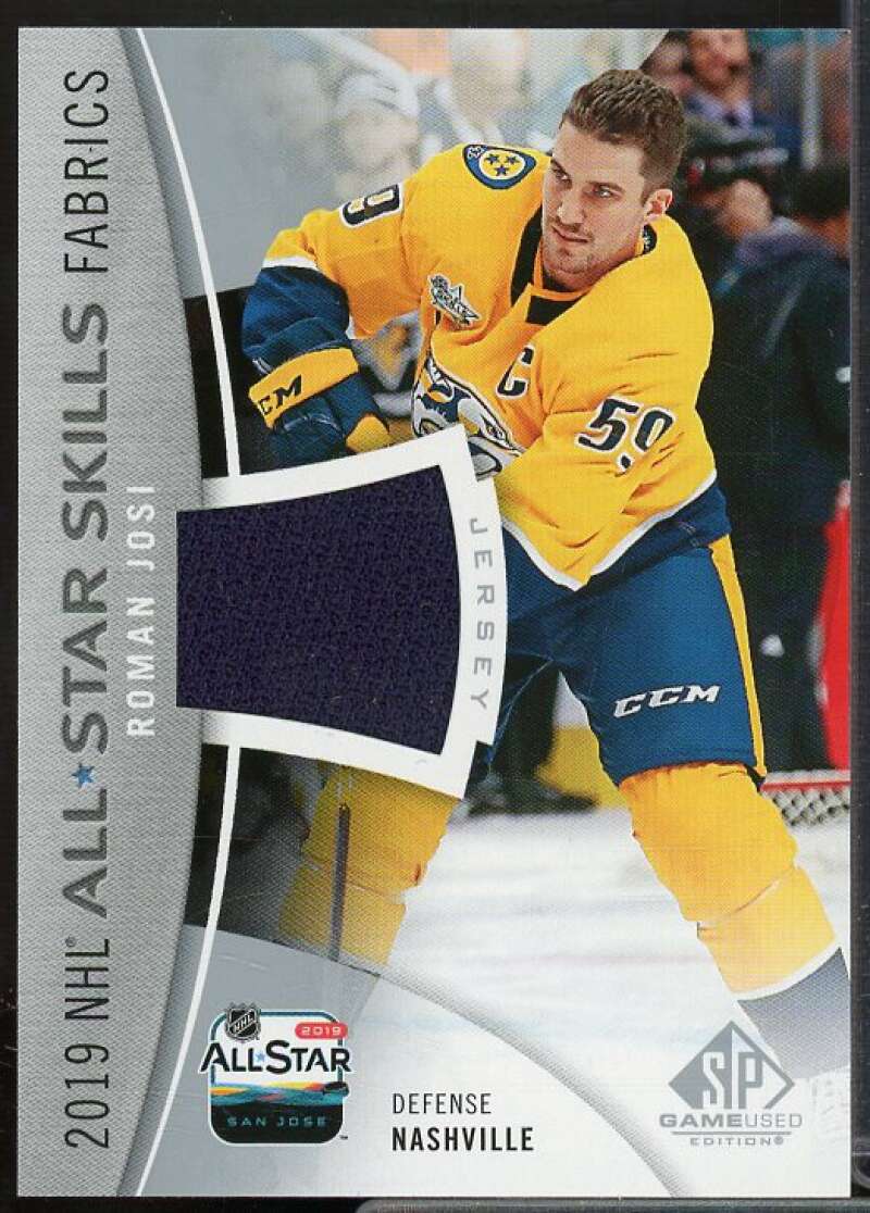 Roman Josi Card 2019-20 SP Game Used '19 All Star Skills Fabrics #ASRJ  Image 1