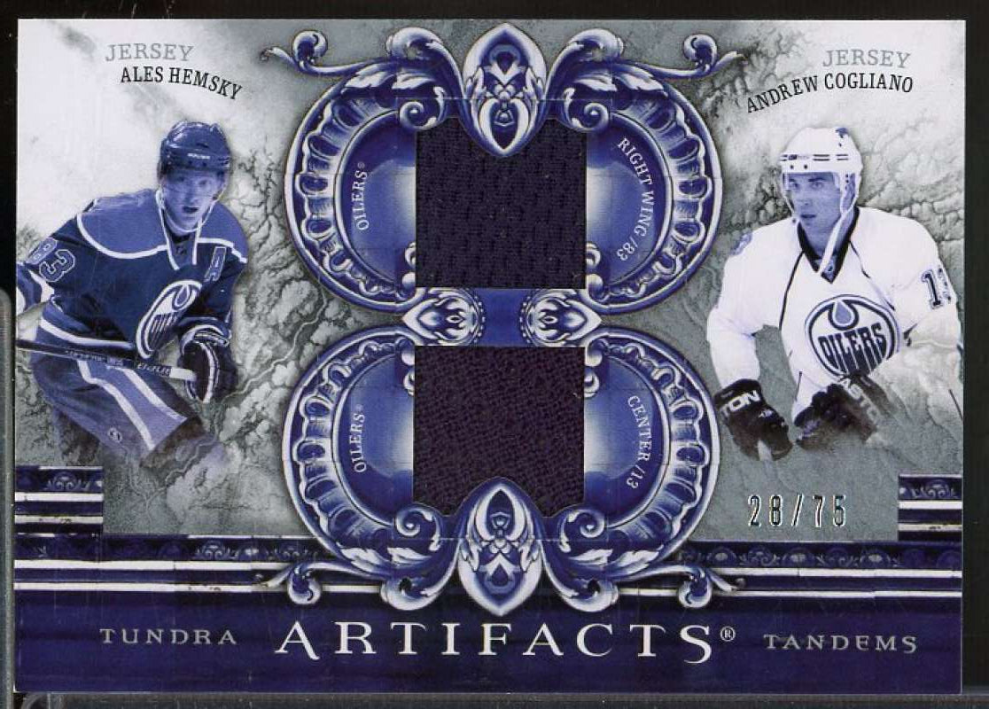 Ales Hemsky/Andrew Cogliano 2010-11 Artifacts Tundra Tandems Silver #TT2OIL  Image 1