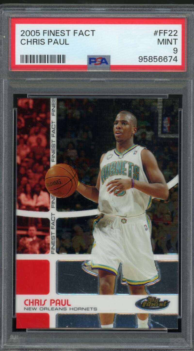 Chris Paul Card 2005-06 Finest #FF22 PSA 9 Image 1