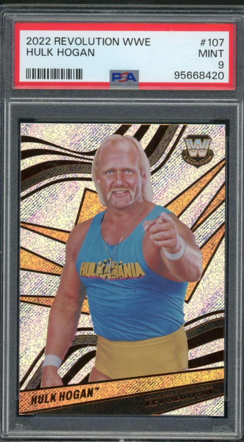 Hulk Hogan Card 2022 Revolution WWE (pop 3) #107 PSA 9 Image 1