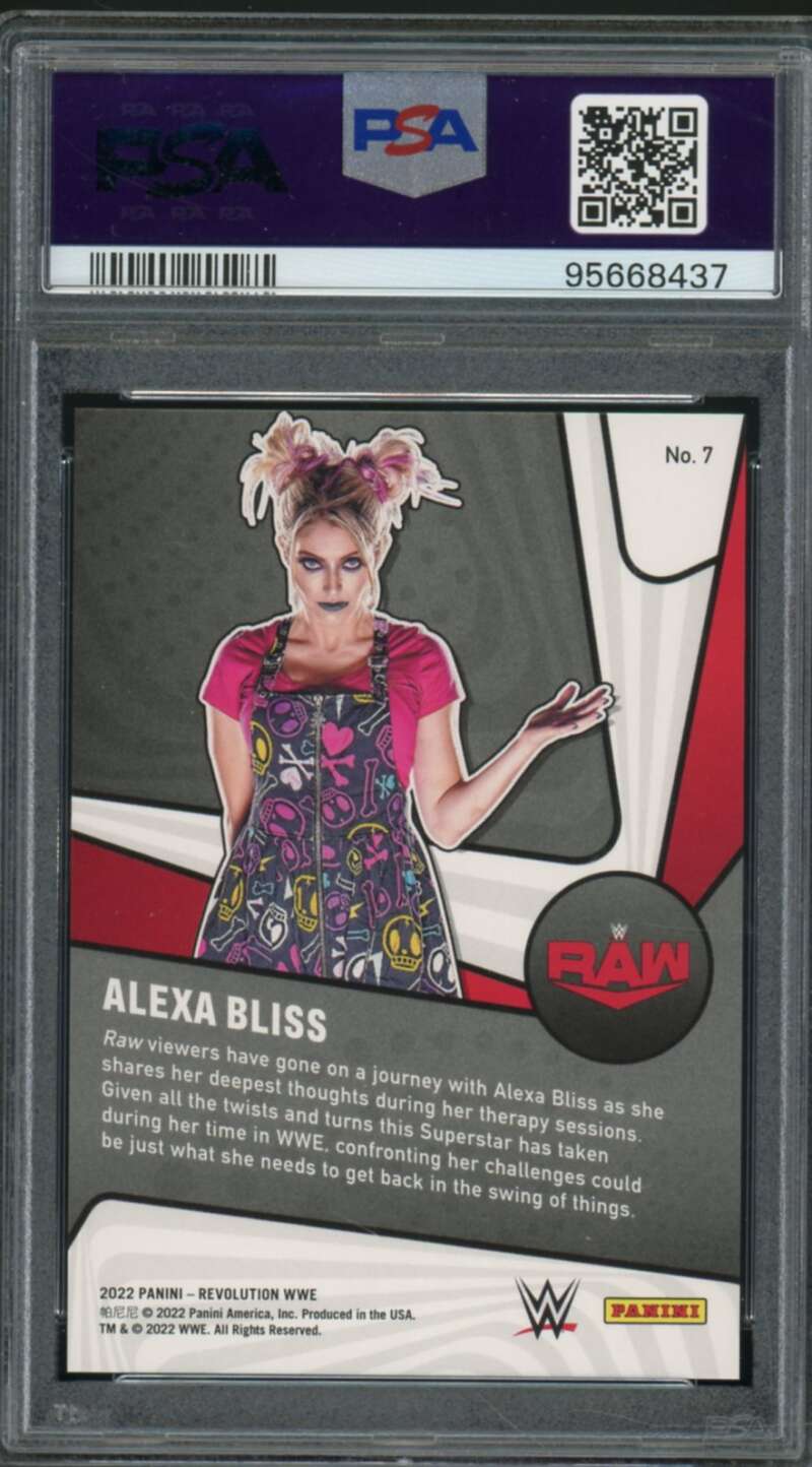 Alexa Bliss Card 2022 Revolution WWE Supernova (pop 4) #7 PSA 10 Image 2