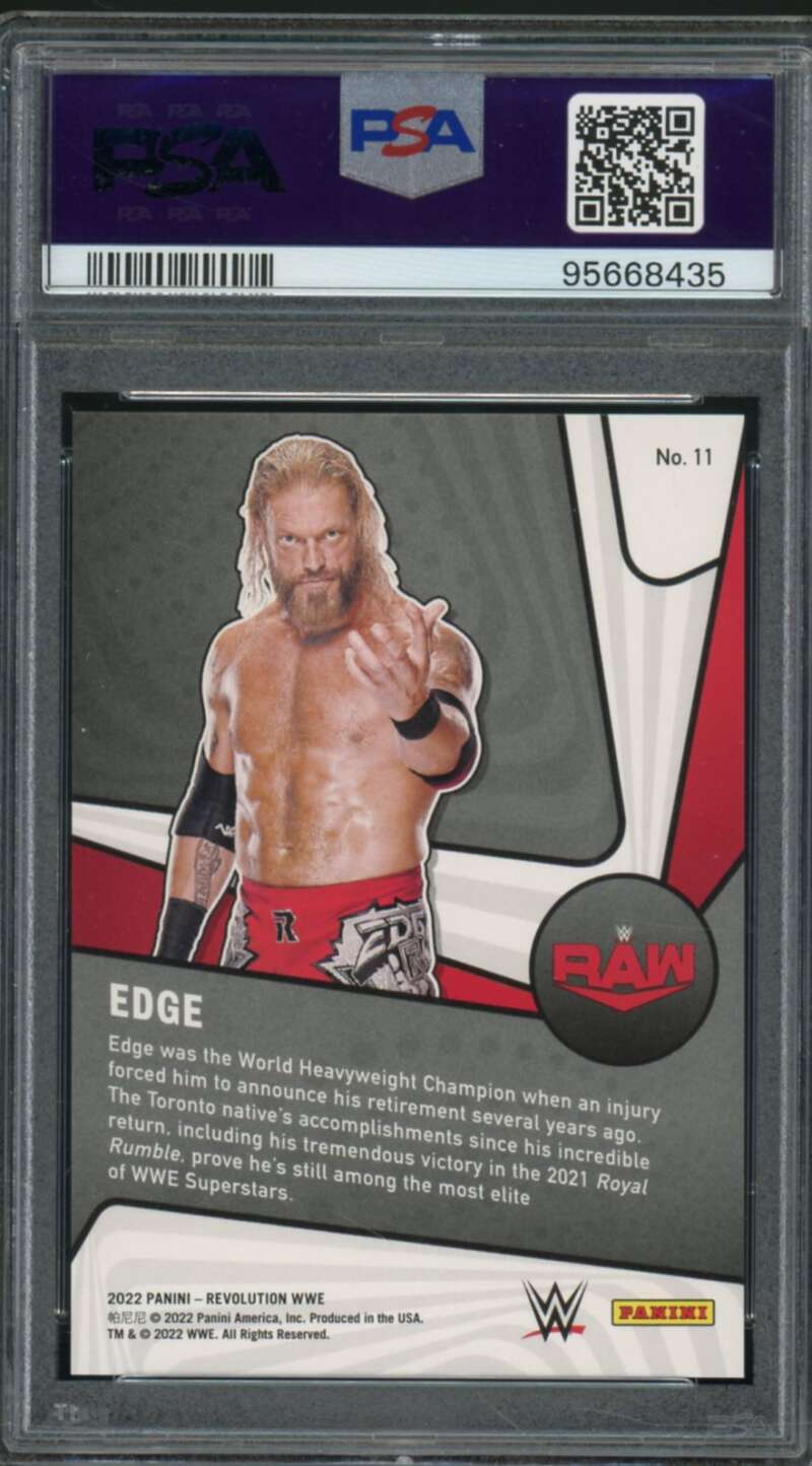 Edge Card 2022 Revolution WWE Supernova (pop 1) #11 PSA 10 Image 2