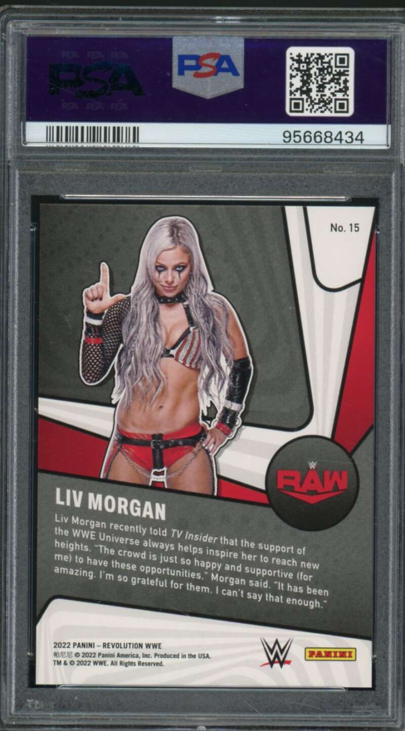 Liv Morgan Card 2022 Revolution WWE Supernova (pop 3) #15 PSA 10 Image 2