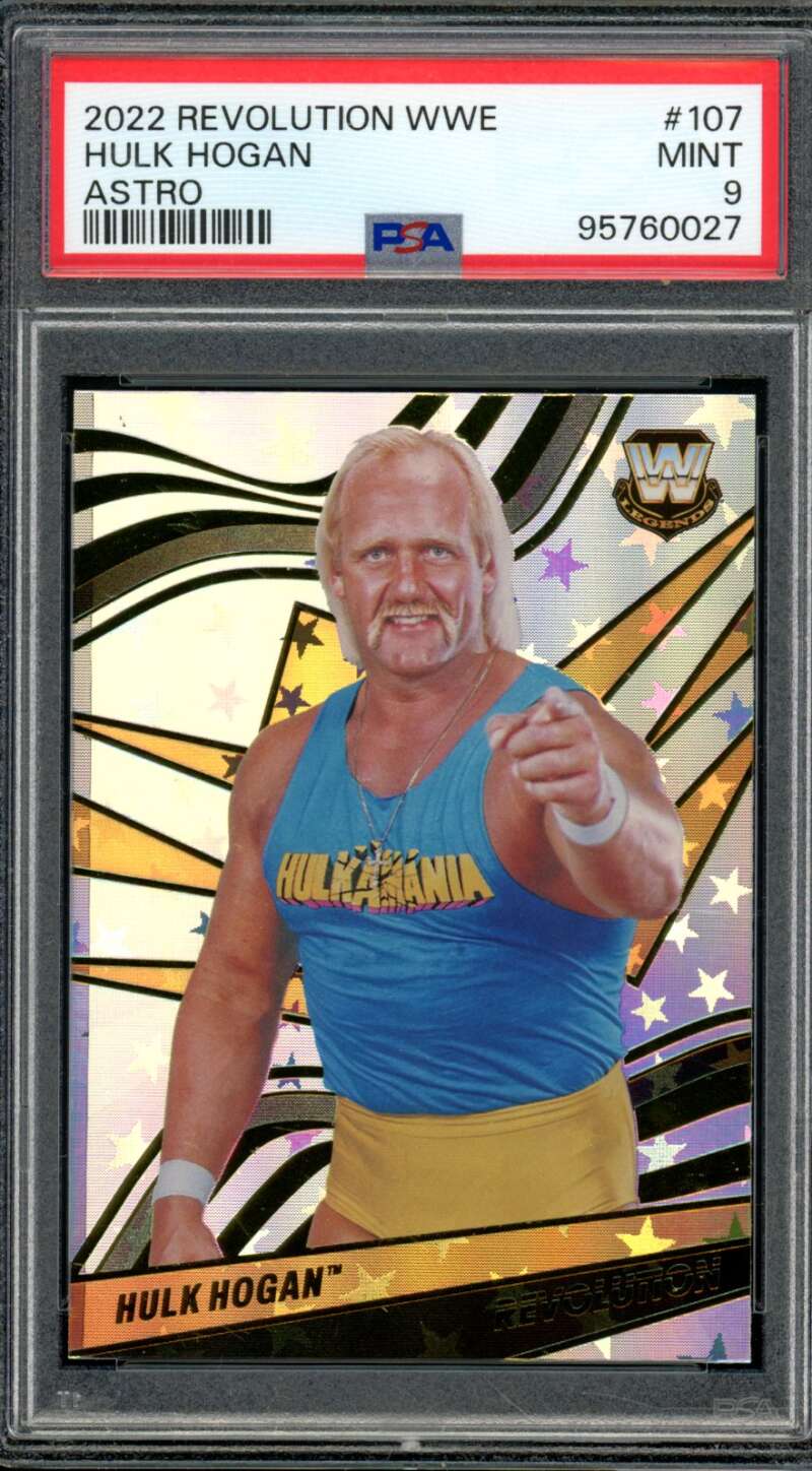 Hulk Hogan Card 2022 Revolution WWE Astro (pop 3) #107 PSA 9 Image 1