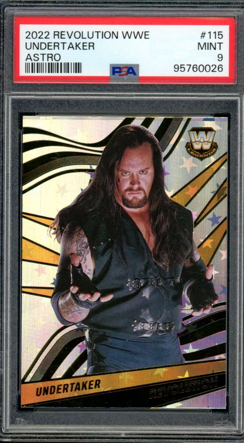 Undertaker Card 2022 Revolution WWE Astro (pop 2) #115 PSA 9 Image 1