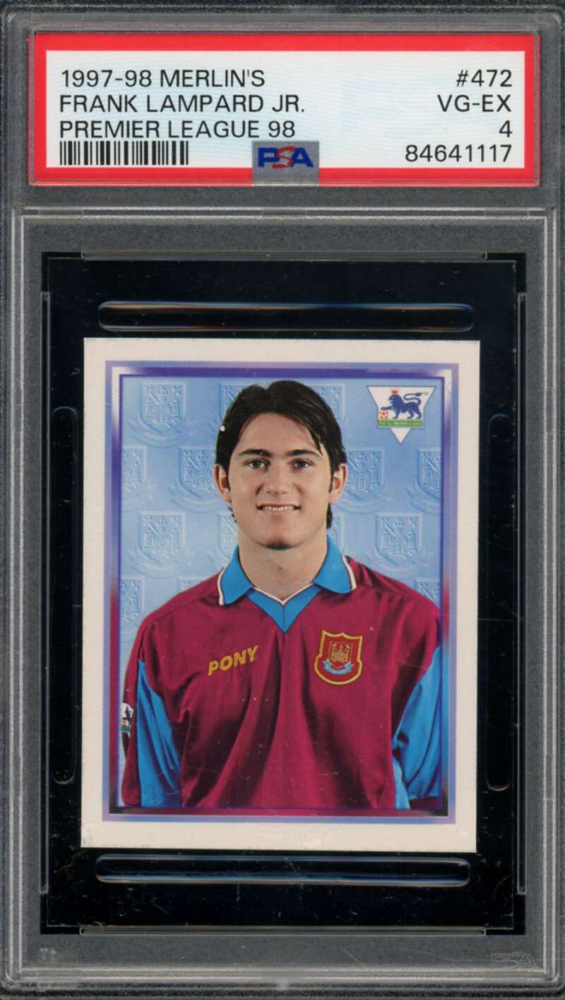 Frank Lampard Jr. Card 1997-98 Merlin's #472 PSA 4 Image 1