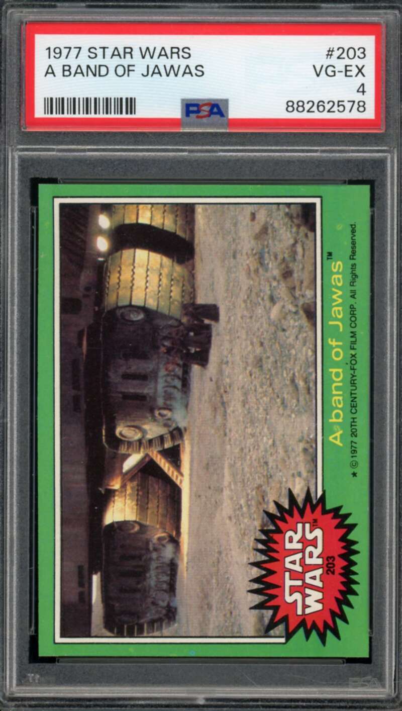 A Band Of Jawas Card 1977 Star Wars #203 PSA 4 Image 1