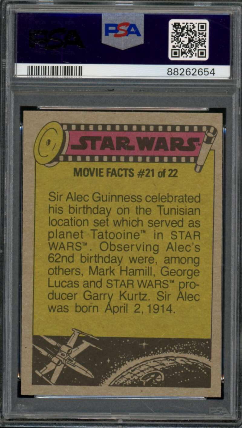 Chewie Gets Riled Card 1977 Star Wars #298 PSA 7 Image 2