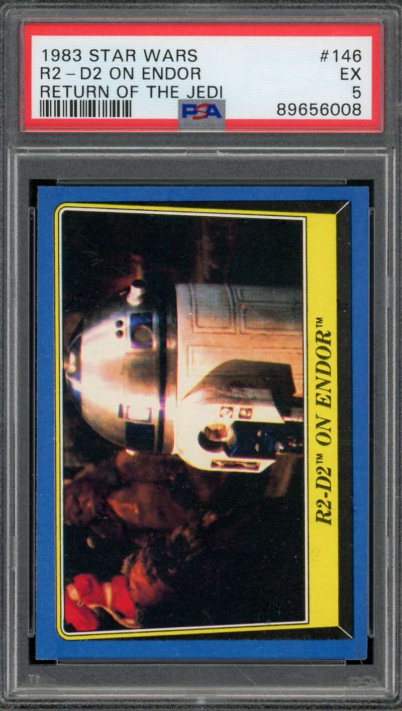 R2-D2 Card 1983 Star Wars Return Of The Jedi #146 PSA 5 Image 1