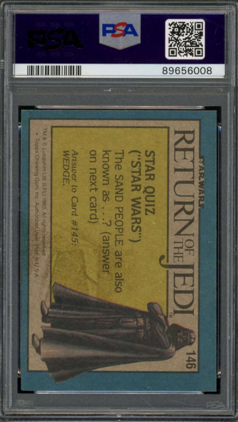 R2-D2 Card 1983 Star Wars Return Of The Jedi #146 PSA 5 Image 2