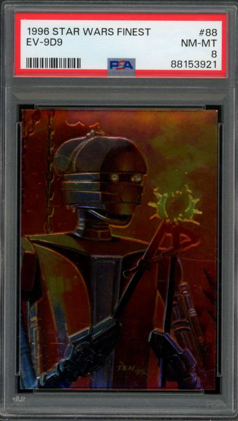 EV-9D9 Card 1996 Star Wars Finest #88 PSA 8 Image 1