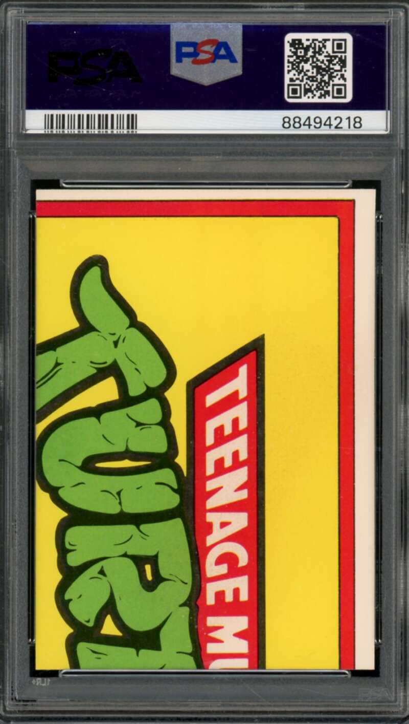 Raphael Teenage Mutant Ninja Turtles Card 1989 Topps Stickers #1 PSA 6 Image 2