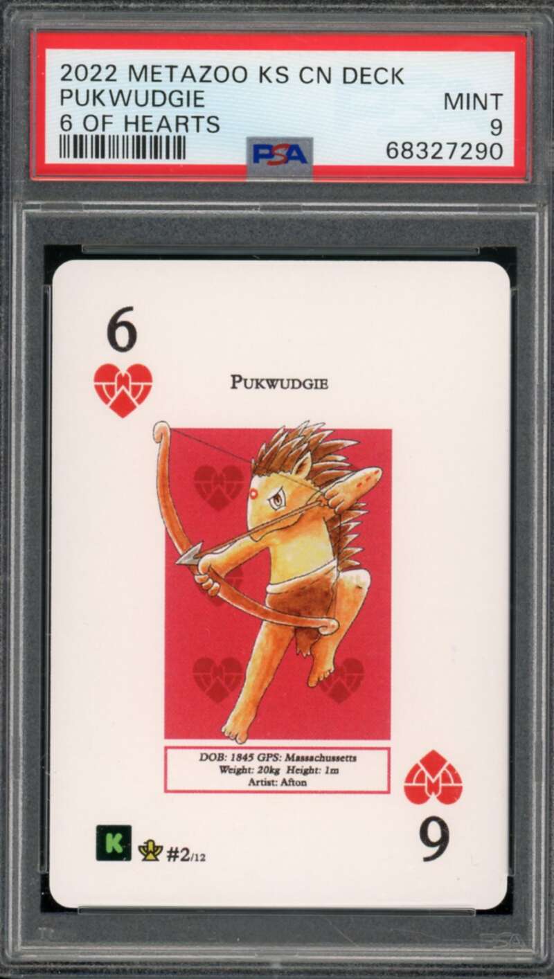 Pukwudgie Card 2022 Metazoo KS CN Deck #6h PSA 9 Image 1