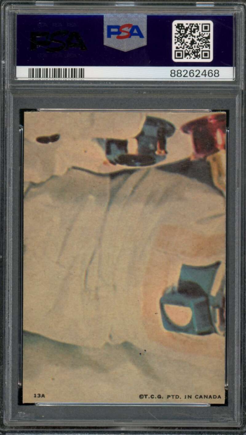 Preparation For Flight Man On The Moon Card 1969 O-Pee-Chee #13A PSA 6 Image 2