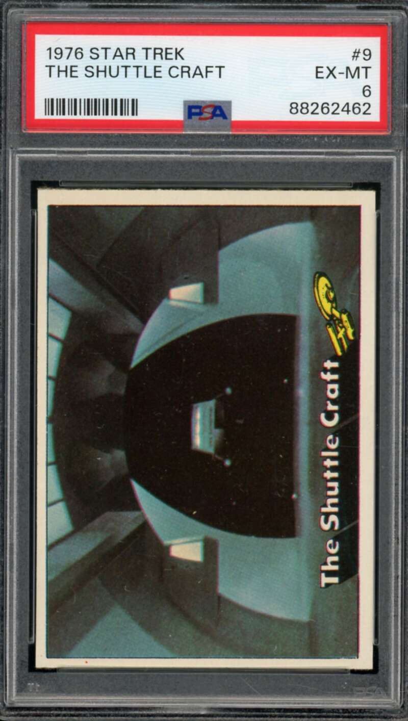 The Shuttle Craft Card 1976 Star Trek #9 PSA 6 Image 1