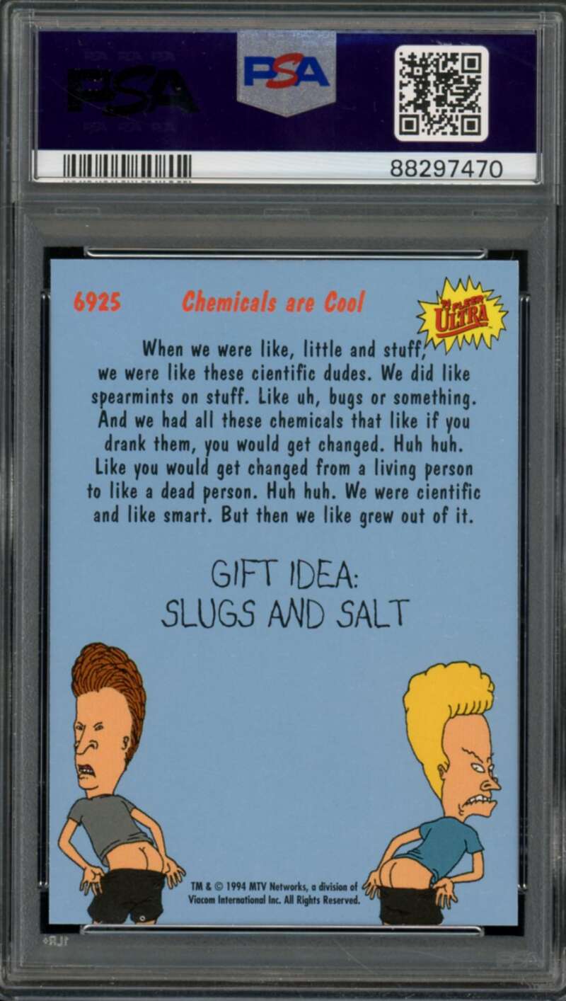 Chemicals Are Cool Card 1994 Ultra #6925 PSA 6 Image 2