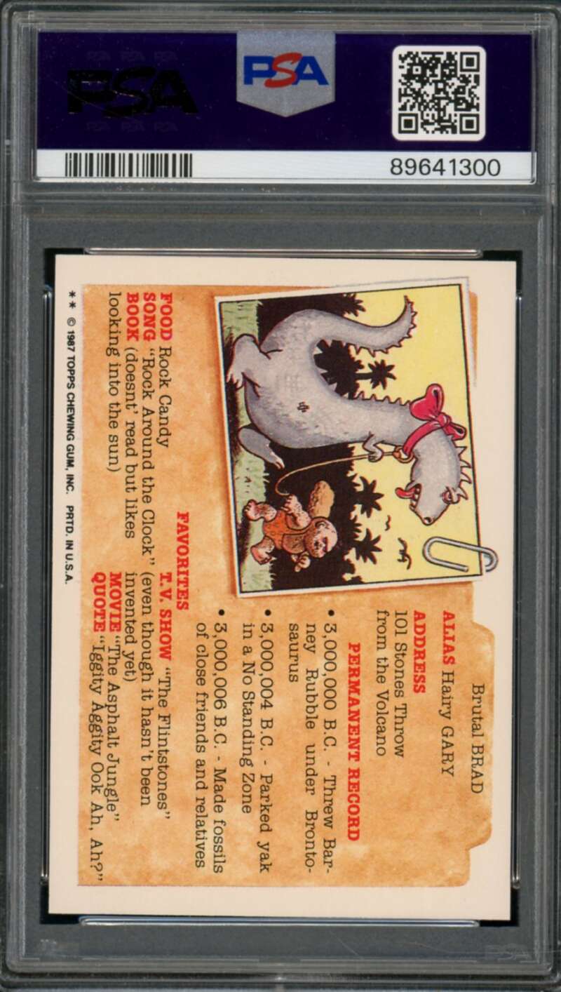 Haunted Forrest Stickers Card 1987 Garbage Pail Kids #273A PSA 8 Image 2