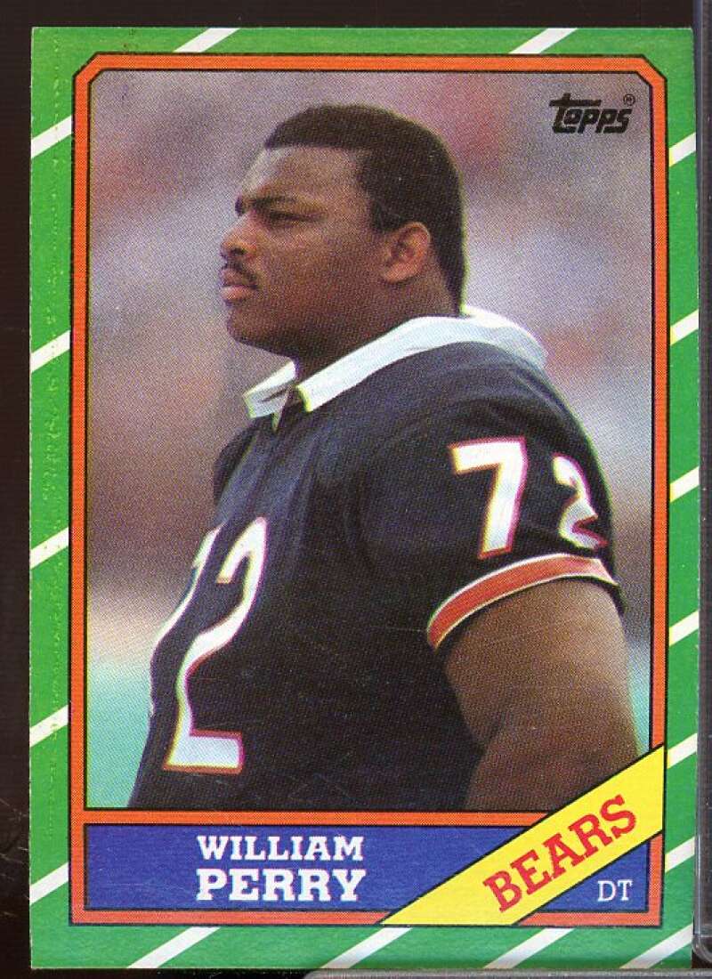 William Perry Rookie Card 1986 Topps #20  Image 1