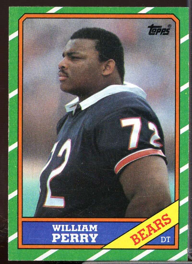 William Perry Rookie Card 1986 Topps #20  Image 1