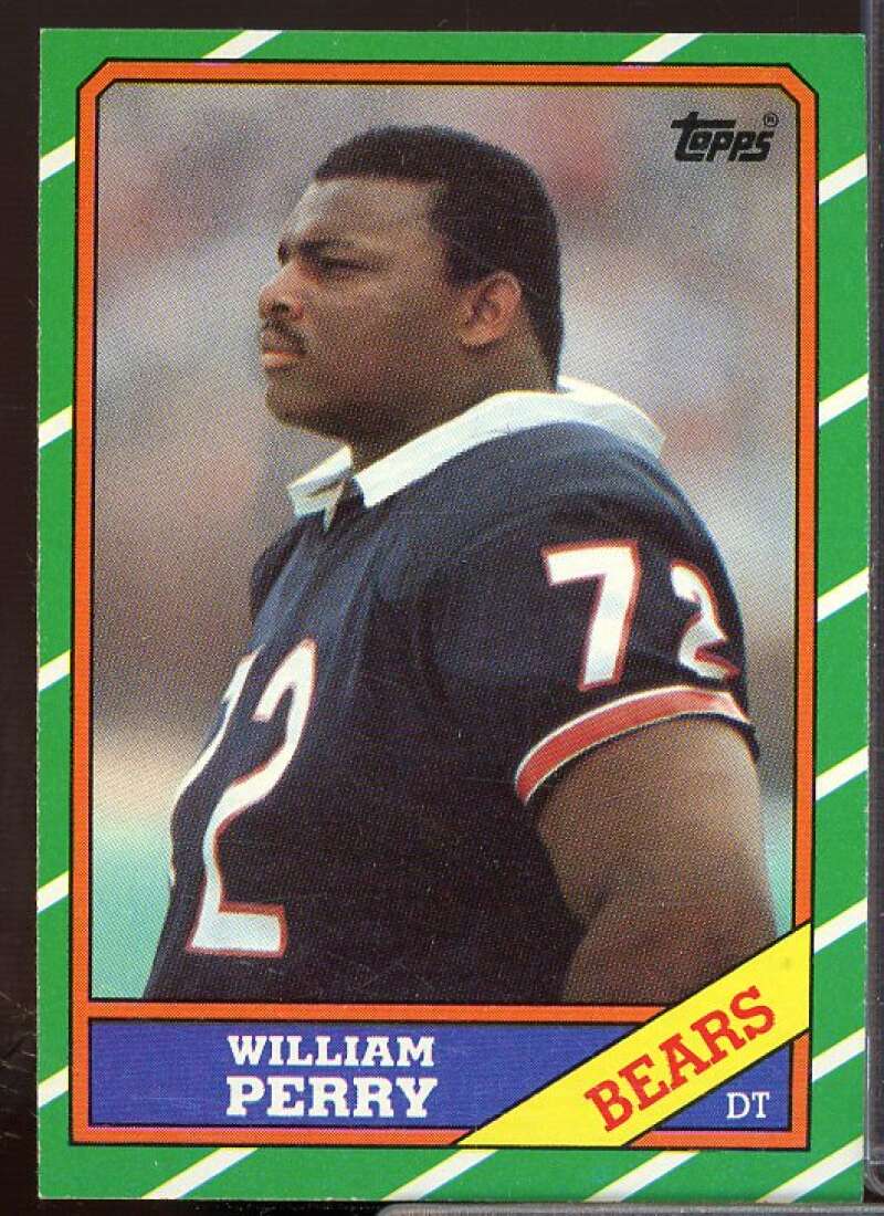 William Perry Rookie Card 1986 Topps #20  Image 1