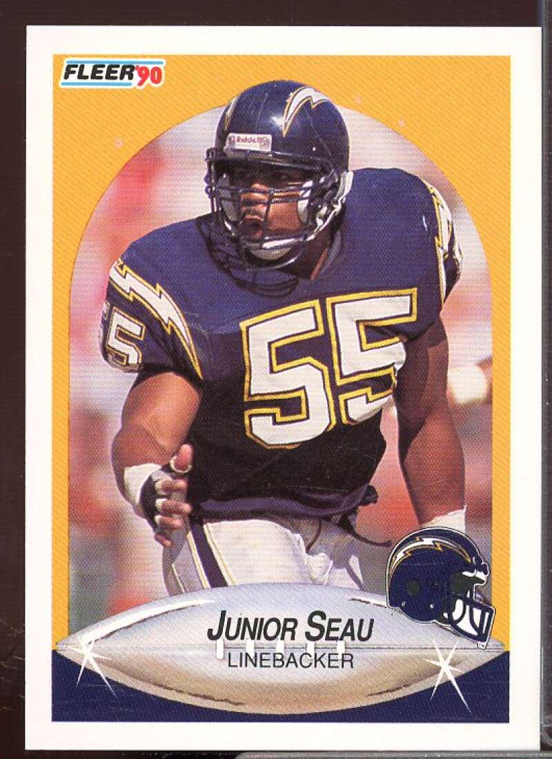 Junior Seau Rookie Card 1990 Fleer Update #U102  Image 1