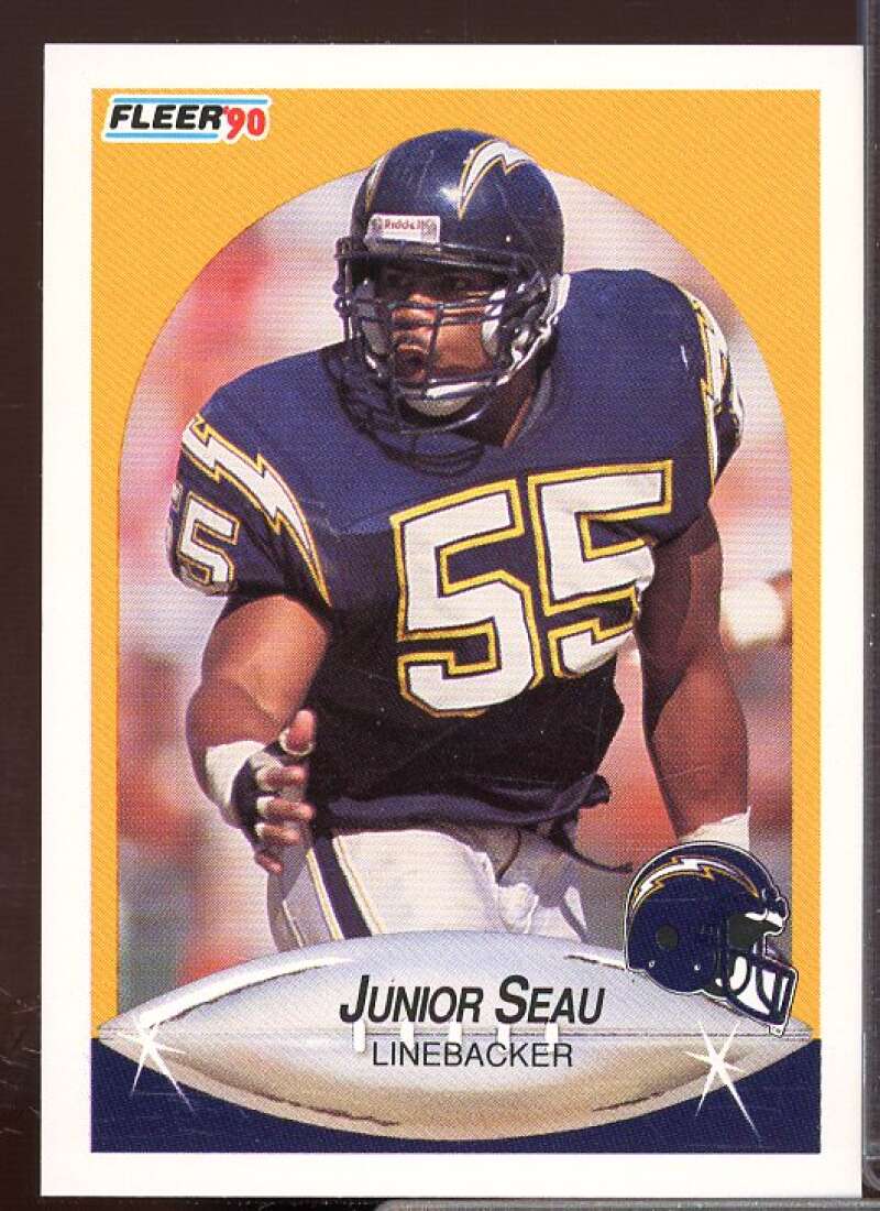 Junior Seau Rookie Card 1990 Fleer Update #U102  Image 1