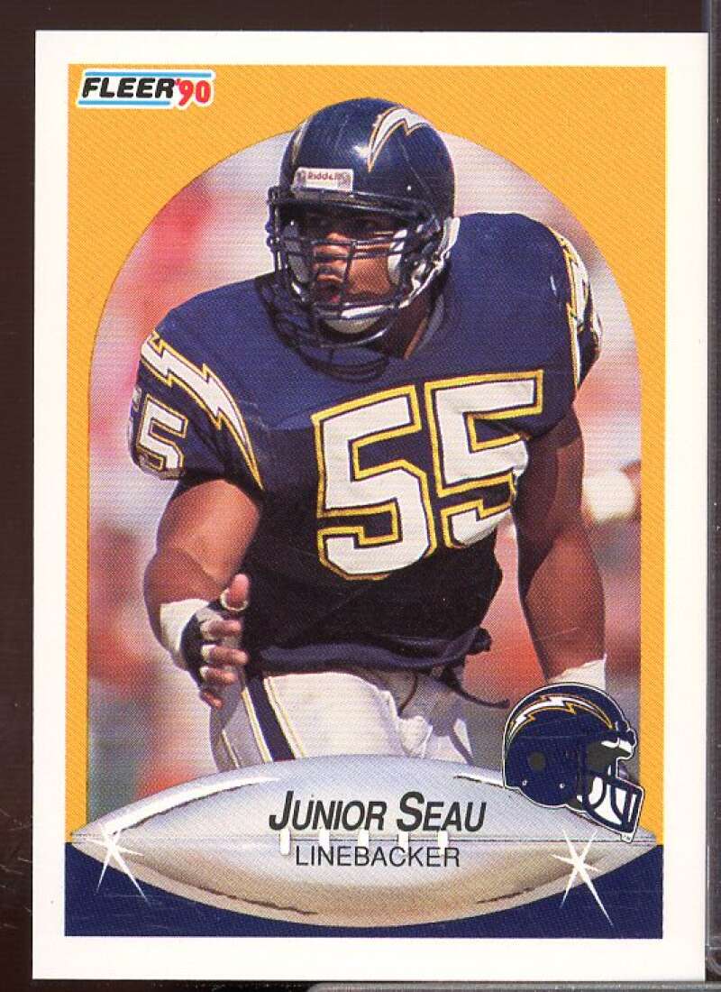 Junior Seau Rookie Card 1990 Fleer Update #U102  Image 1