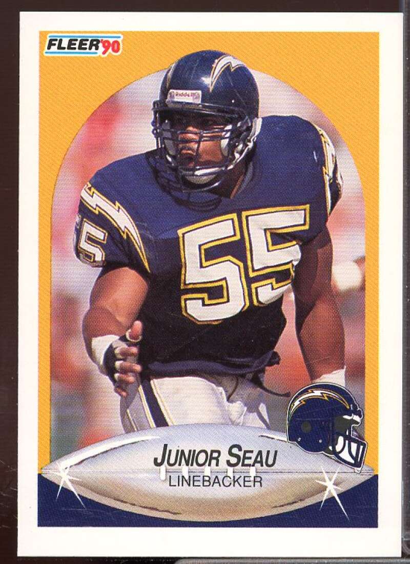 Junior Seau Rookie Card 1990 Fleer Update #U102  Image 1