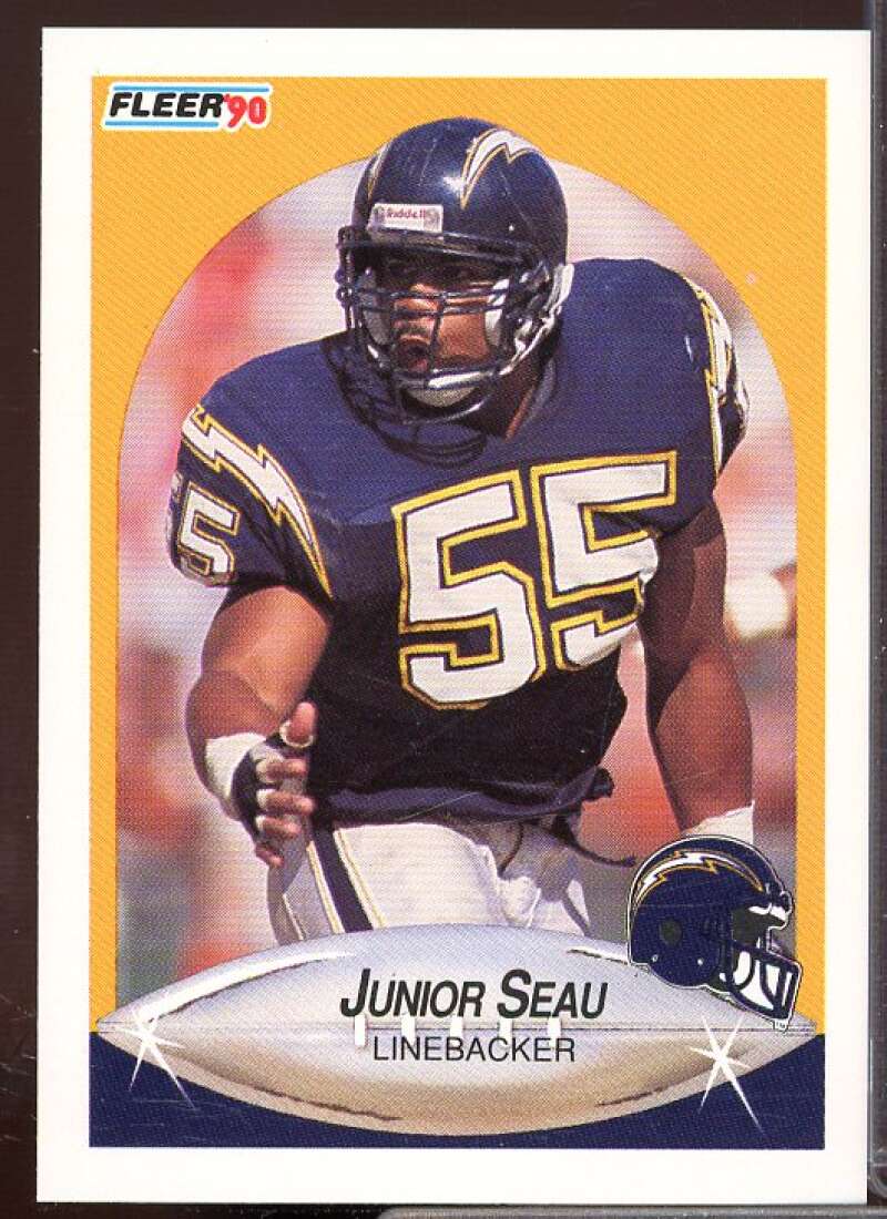 Junior Seau Rookie Card 1990 Fleer Update #U102  Image 1