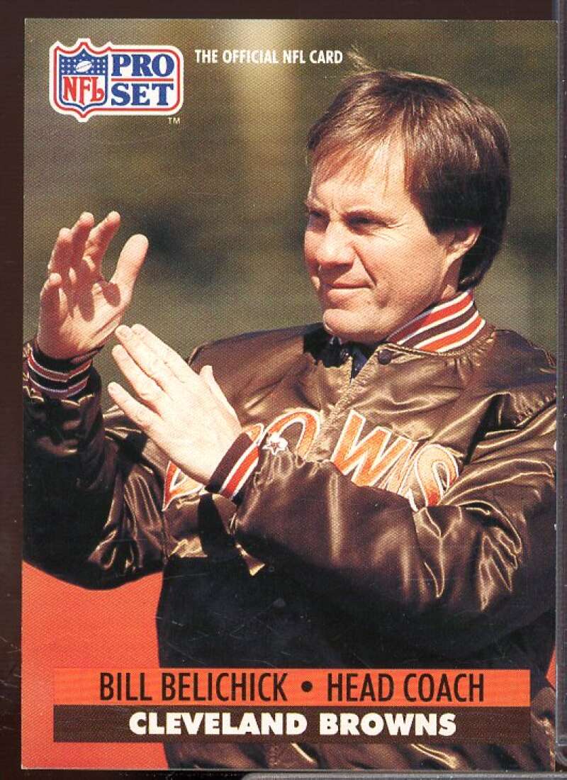 Bill Belichick CO Rookie Card 1991 Pro Set #126  Image 1