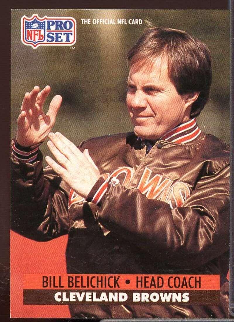 Bill Belichick CO Rookie Card 1991 Pro Set #126  Image 1