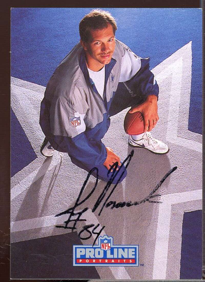 Jay Novacek In Person Autograph Card 1992 Pro Line Portraits #105  Image 1