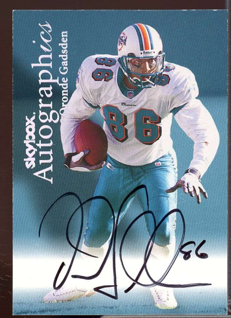 Oronde Gadsden Card 1999 SkyBox Premium Autographics #30  Image 1