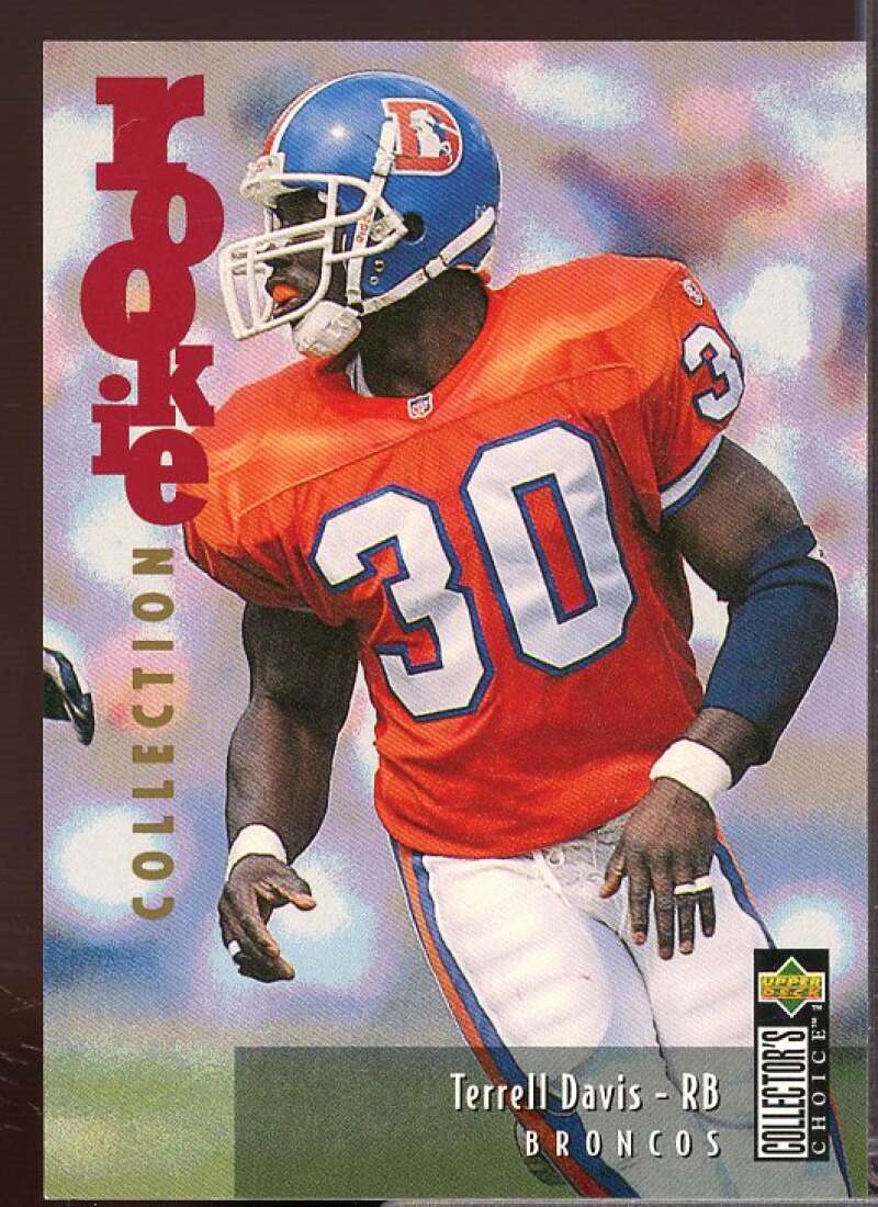 Terrell Davis Rookie Card 1995 Collector's Choice Update #U17  Image 1