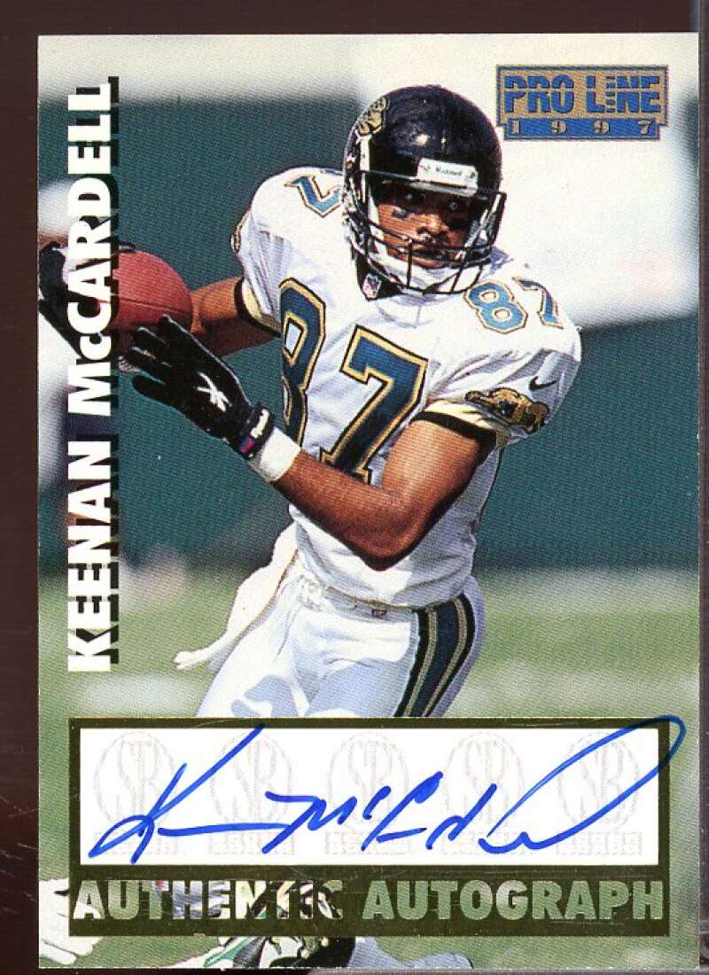 Keenan McCardell Rookie Card 1997 Pro Line Autographs #38  Image 1