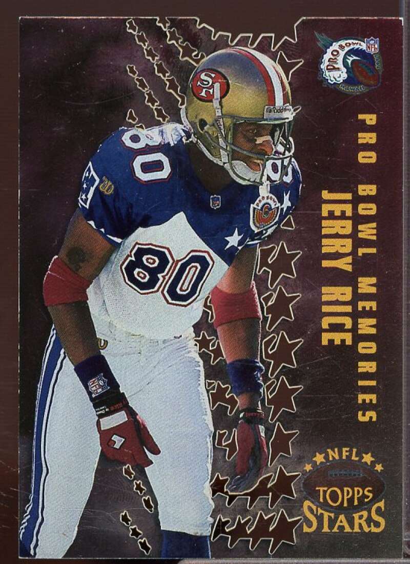 Jerry Rice Card 1997 Topps Stars Pro Bowl Memories #PBM5  Image 1