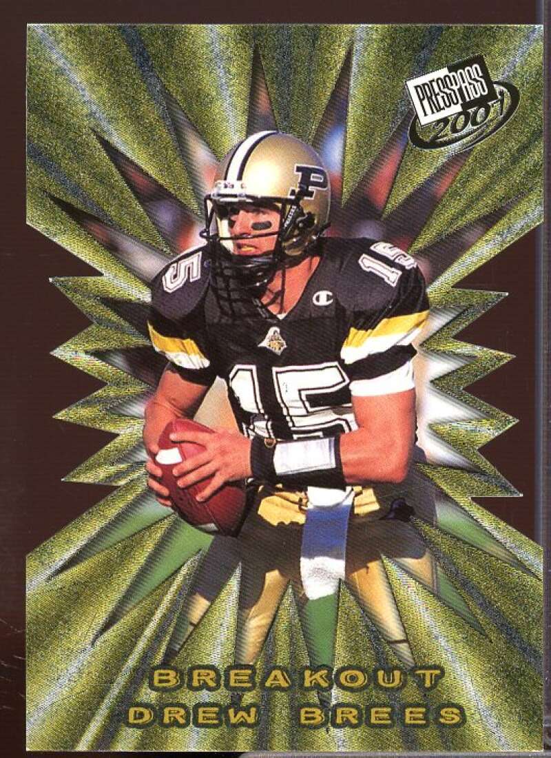 Drew Brees Rookie Card 2001 Press Pass Breakout #B1  Image 1