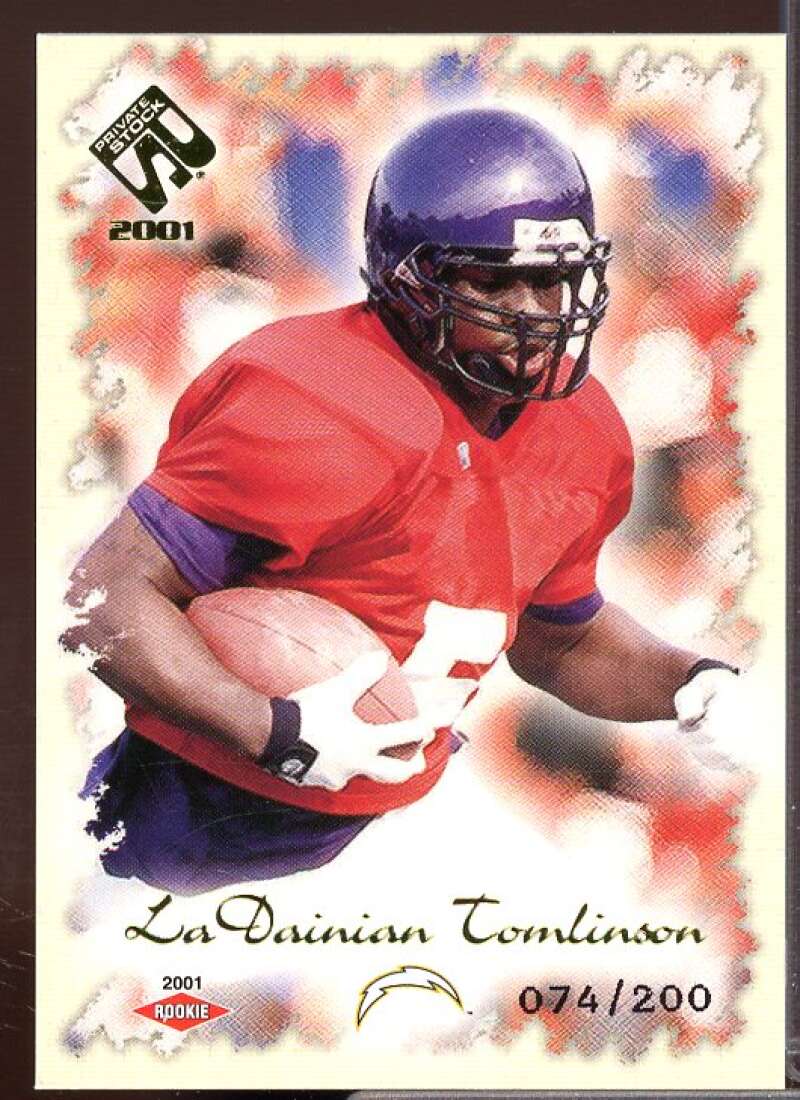 LaDainian Tomlinson Rookie Card 2001 Private Stock #161  Image 1