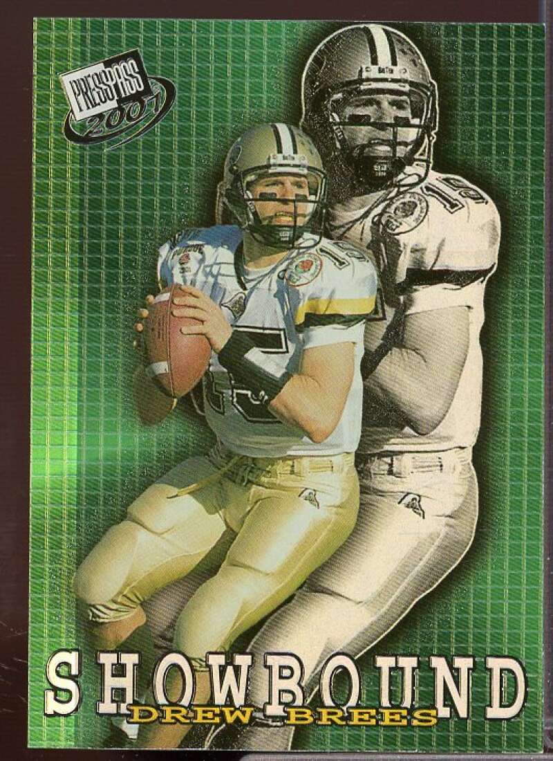 Drew Brees Rookie Card 2001 Press Pass Showbound #SB1  Image 1