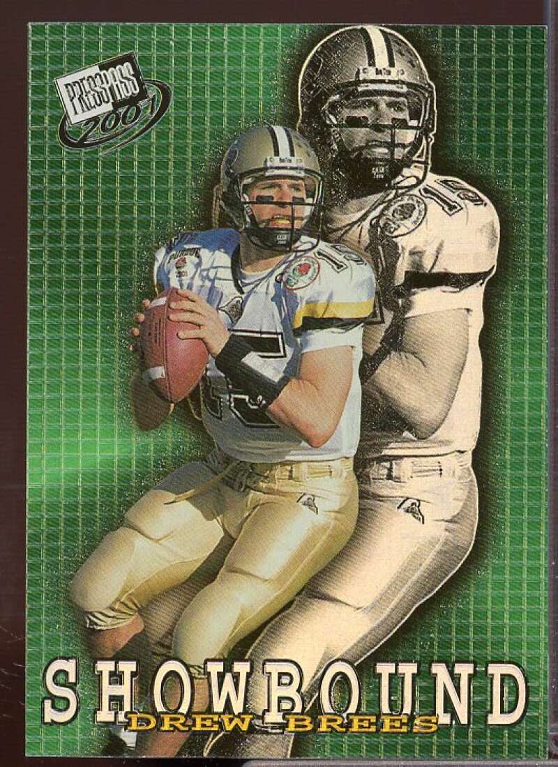 Drew Brees Rookie Card 2001 Press Pass Showbound #SB1  Image 1