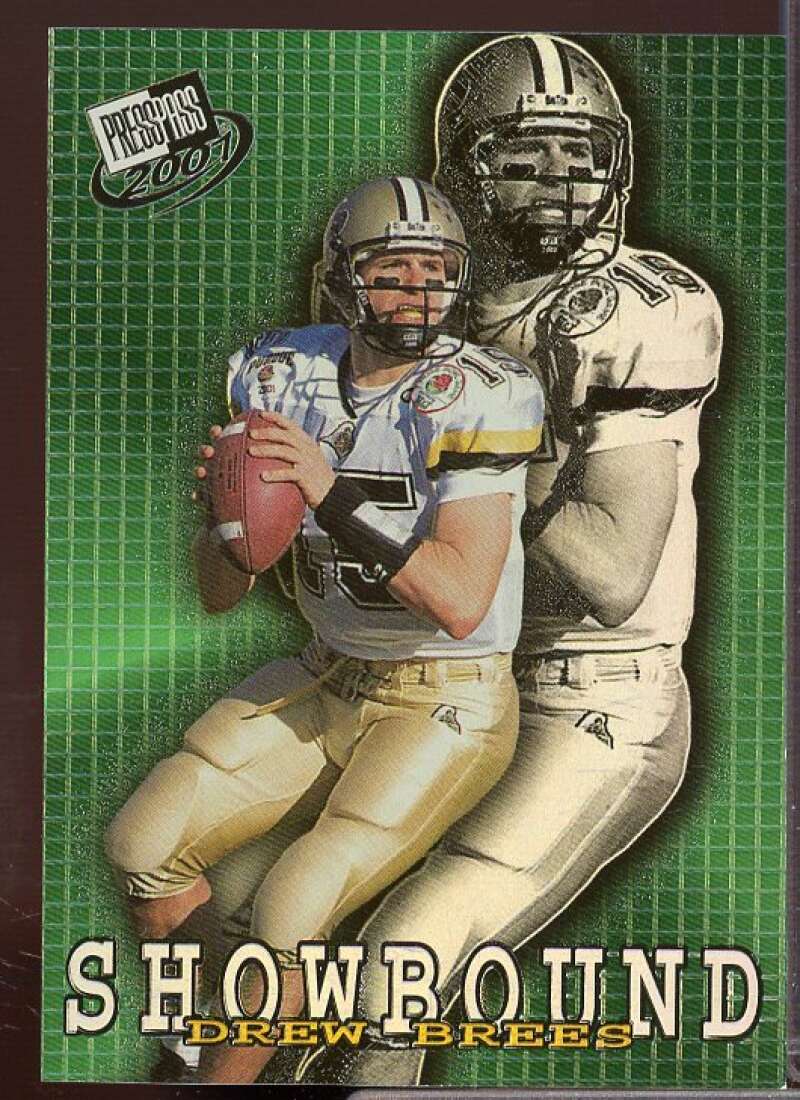 Drew Brees Rookie Card 2001 Press Pass Showbound #SB1  Image 1